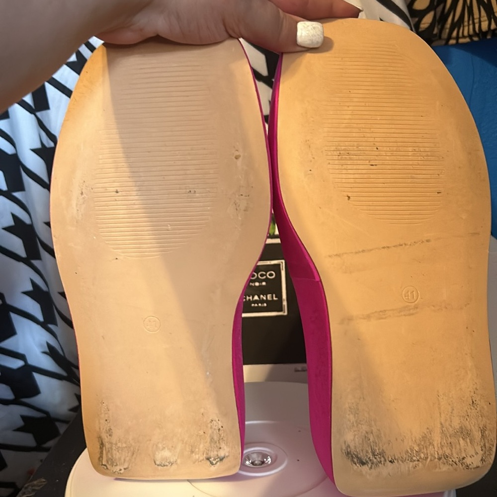 Pink Platform Sandals very soft and comfy size 41 or 8.5 in US - Picture 3 of 5